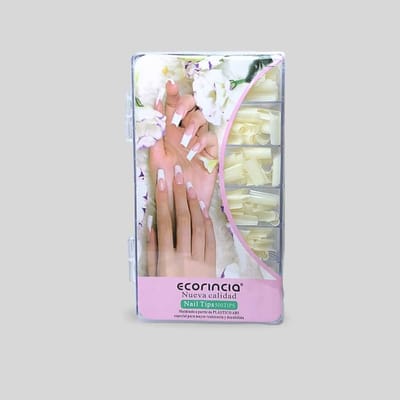 Tips de Uñas Curvatura C Natural 500pcs