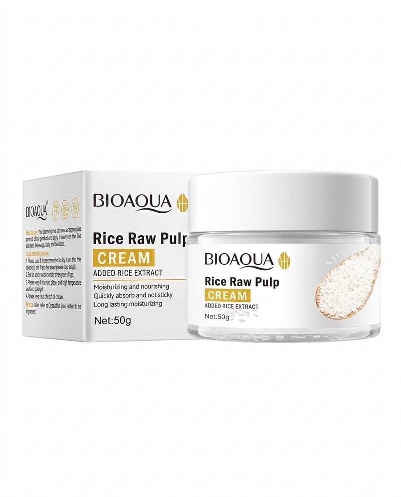 Crema Facial Hidratante de Arroz 50g BIOAQUA