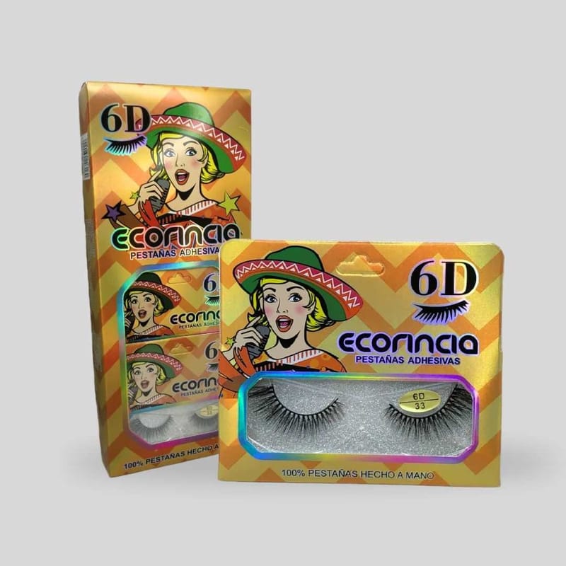 Pestañas Adhesivas 6D Volumen Intenso