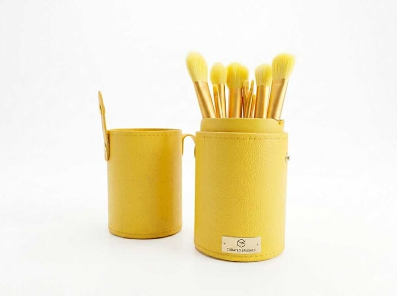 Set de brochas de maquillaje en estuche