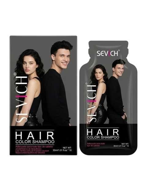 Tinte Shampoo Sachet Negro 10pcs SEVICH